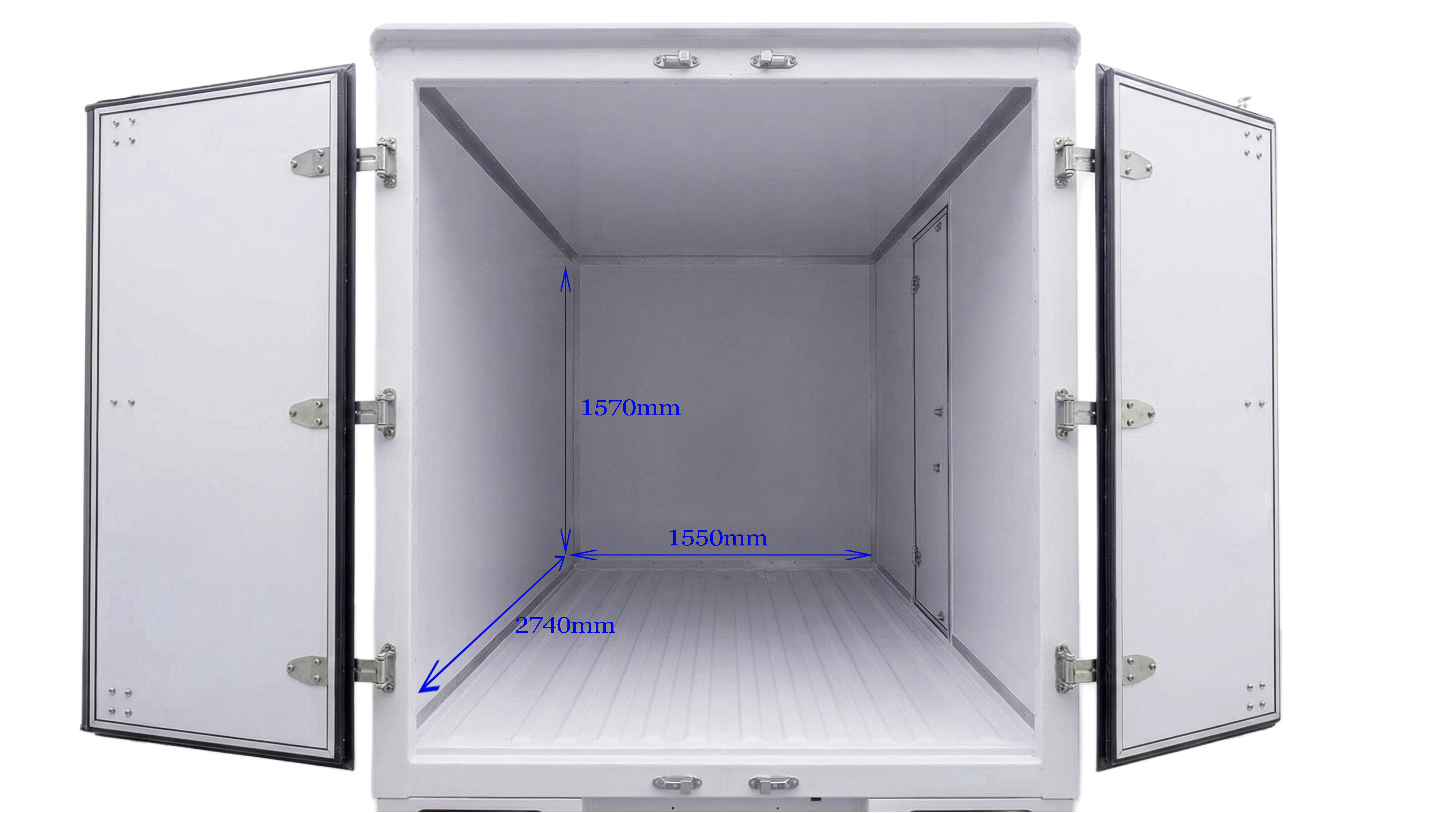 cargo box rear dimensions white back