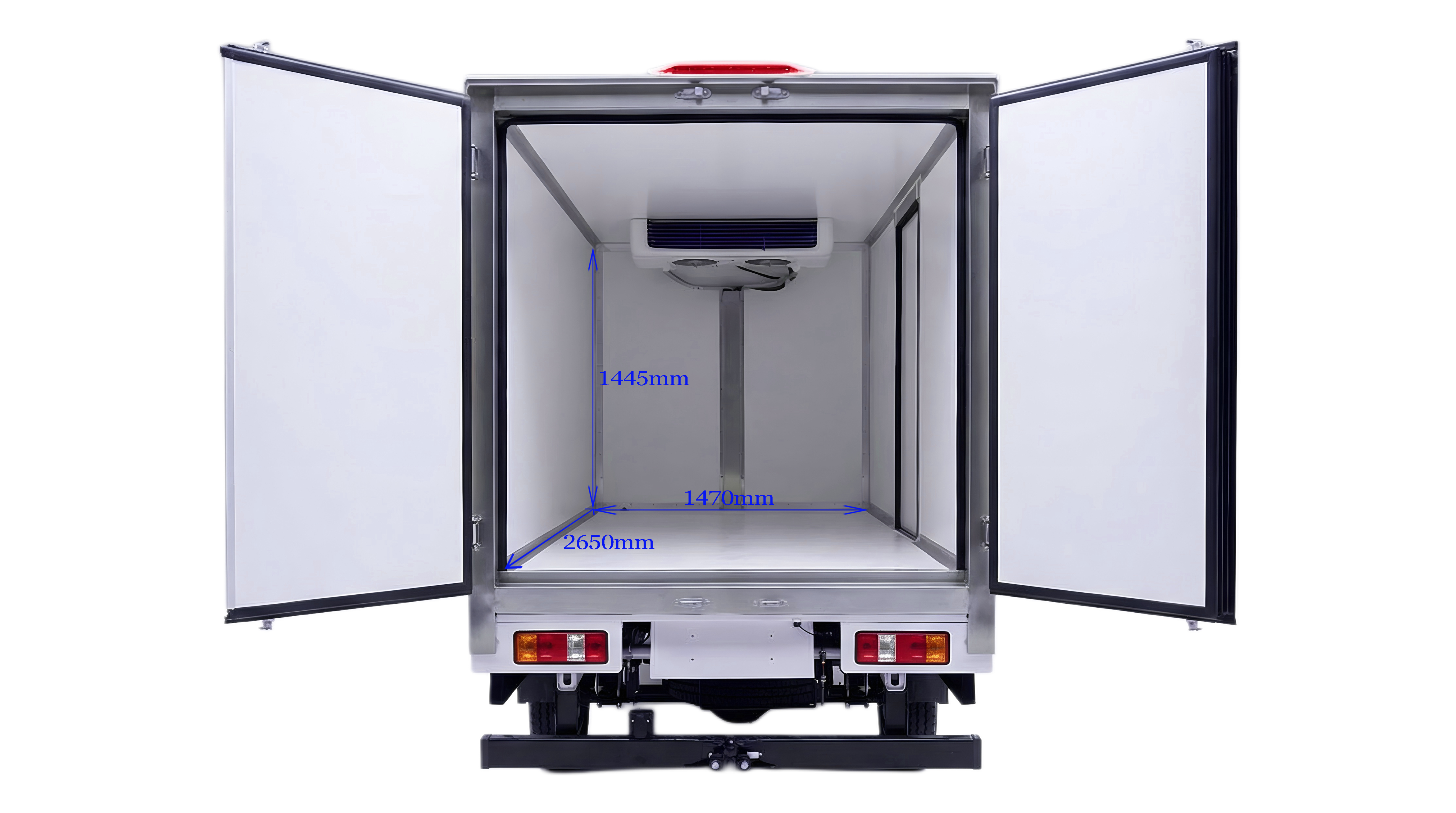 cargo cooler rear dimensions white