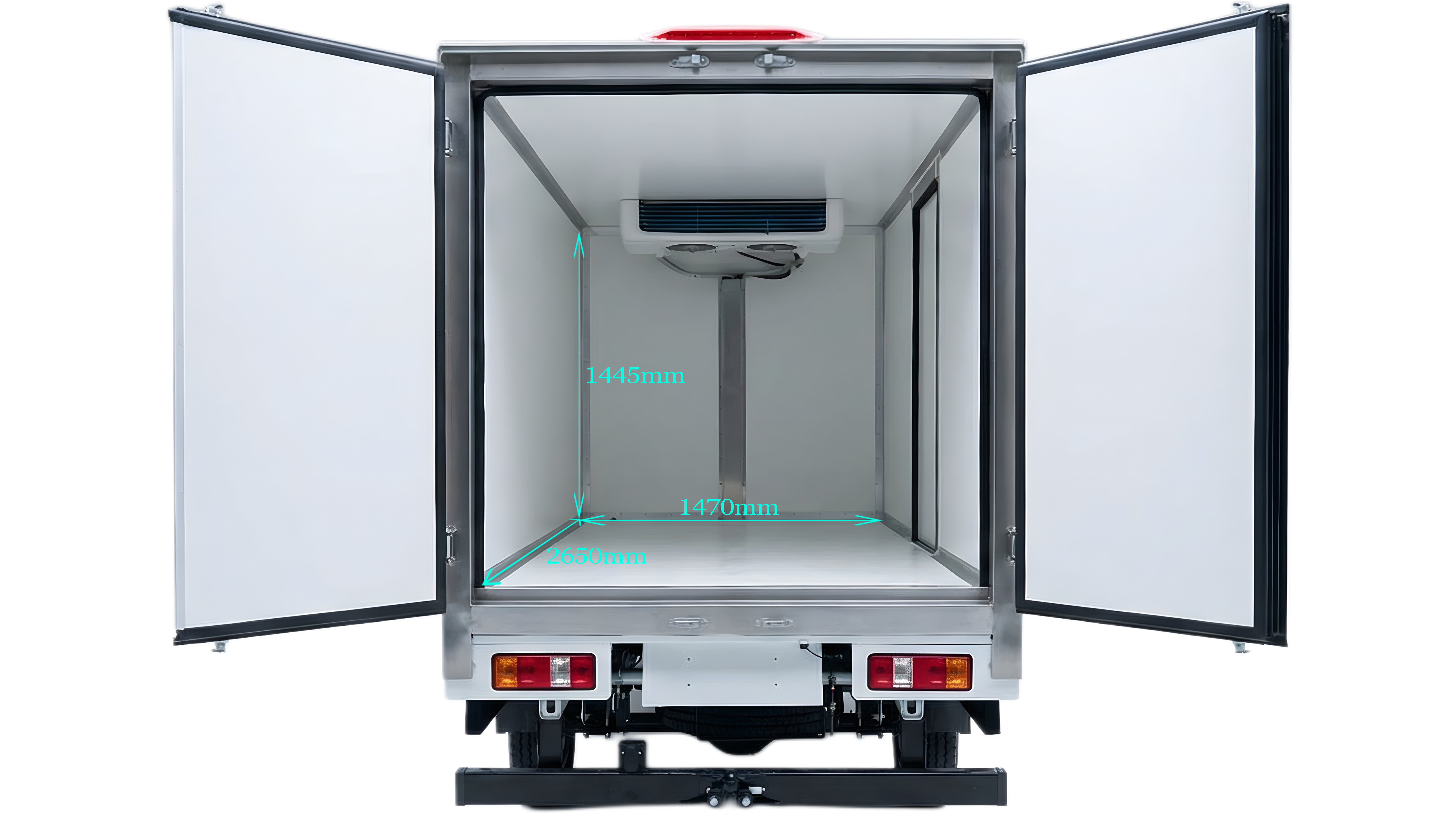 cargo cooler rear dimensions white