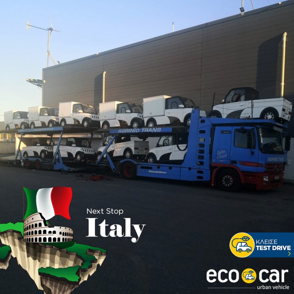 Νέα εξαγωγή ecocar στην Ιταλία